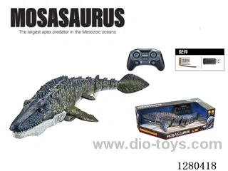 2.4G RC Mosasaurus Reborn Edition (Green) with Water Spray Function, Battery Included