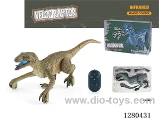 Infrared Rampaging Velociraptor (Green) W L/M (Batteries Not Included)