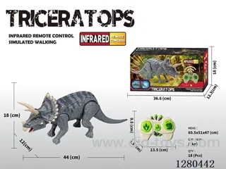 Infrared RC Triceratops with Sound (Batteries Not Included)
