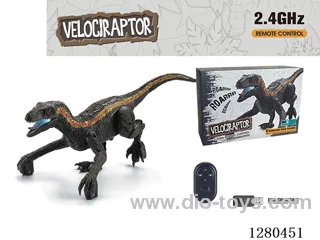 2.4G RC Velociraptor (Black) W L/M (Batteries Included)