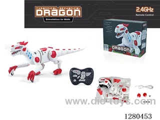 2.4G RC Mechanical Dinosaur (Red) W L/M (Batteries Included)