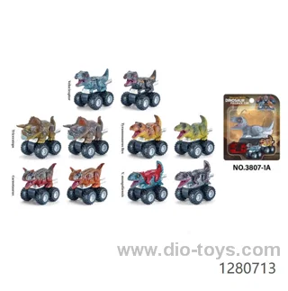 Dinosaur pull-back car