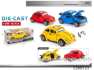 1:28 pull back alloy car W L/M included battery