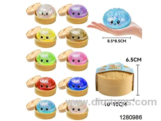8.5cm maltose squeeze dumpling toys in paper card