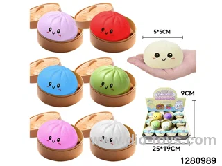 5cm squeeze dumpling toys in display box(24pcs)