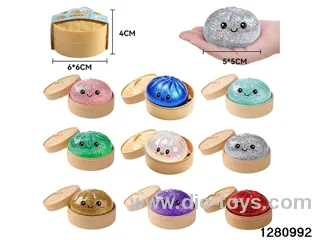 5cm squeeze dumpling toys in paper card