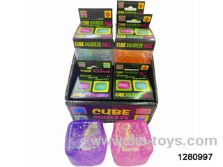 5cm icecube squeeze toys in display box(12pcs)