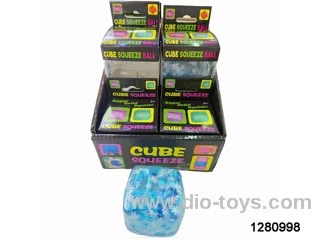 5cm icecube squeeze toys in display box(12pcs)
