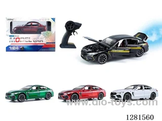 1:24 4ch rc alloy car W L/M/ spray included battery