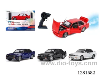 1:24 4ch rc alloy car W L/M/ spray included battery