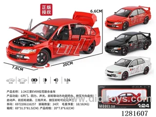 1:24 pull back alloy car