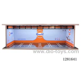 1:64 Illuminated Scale Model Car Garage Parking Lot Die-Cast Car Storage and Display Rack (with Acrylic Dust-Proof Doors)