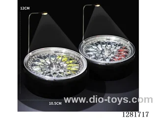 1/64 Car Model Rotating Display Stand Set (with street lights, optional red/yellow brake calipers, rechargeable version)