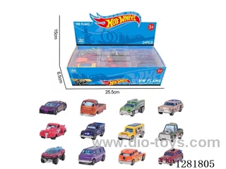1:64 free wheel alloy car 24PCS