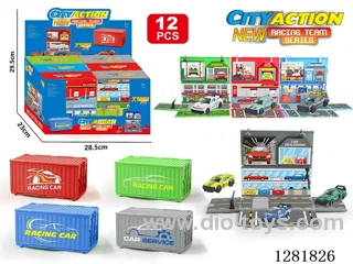 1:64 free wheel alloy car 12PCS