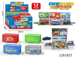 1:64 free wheel alloy car 12PCS