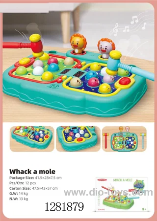 Double whack-a-mole in color box