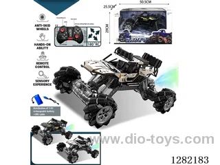 14ch 2.4G RC alloy car with music/spray included battery