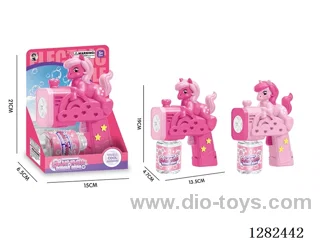 6-Hole Lighted Unicorn Bubble Gun 70ML (Battery Not Included)