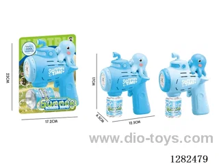 Light-Up Octopus Bubble Gun 70ML (Batteries Not Included)