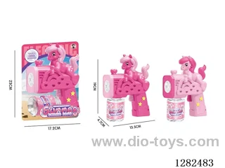 Light-Up Unicorn Bubble Gun 70ML (Batteries Not Included)