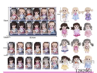 6-inch Hollow-Body Dolls, 12 Styles, 12 PCS