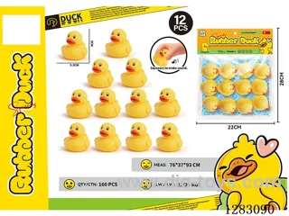 Vinyl BB Whistle Duck Toy - small 12PCS