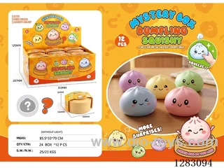 Vinyl BB Whistle Squeeze Bun 12PCS
