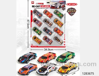 12pcs pull back car