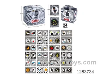 Black and White Card Cloth Book