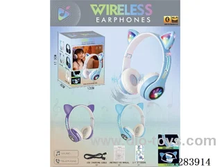 MP3 Bluetooth Head mounted Cartoon Earphones