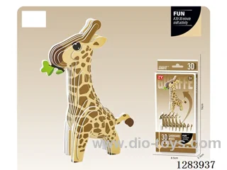DIY 3D Giraffe Puzzle