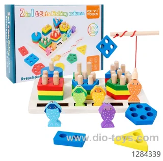 2 in 1 Children Educational Fishing Building Blocks Toys