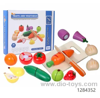 Wooden Food Cutting Fruit Vegetables Toys
