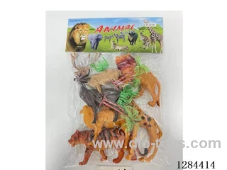 Wildlife Set (6PCS 5-inch animals + 2 trees + 4 grass)