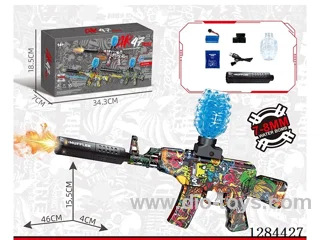 Mini AK-47 water bullet gun (New Version with Spray Light Effect)included battery