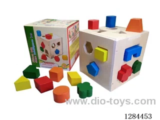 Wooden Shape-Matching Blocks (15 Holes)