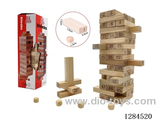 Wooden 51PCS Number Jenga - 7.5