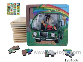 Wooden Cartoon Puzzle Assortment