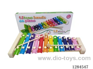 Wooden 12-Note Hand-Strike Xylophone