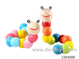 Wooden Transformable Caterpillar Animal Toy
