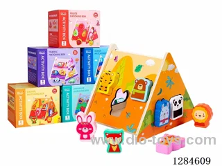 Wooden Montessori Block Matching Intelligence Box Assorted