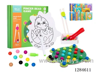 Wooden Bead-Clamping Drawing & Doodle Game - Assorted