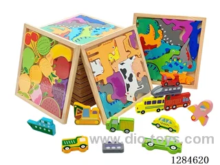 Wooden Themed 3D Puzzles - Assorted