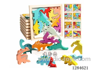 Wooden 3D Puzzles / Stack-and-Play - Assorted