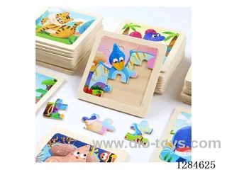 Wooden Educational Puzzles (9 PCS) - Assorted