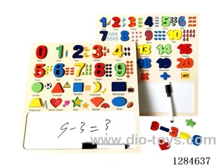 Wooden Number Learning Board/Writing Board
