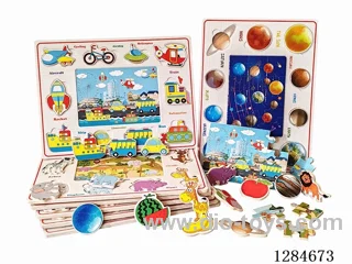 Wooden 3D Educational Puzzles (Multiple Styles)