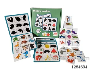 Wooden Shadow Matching Game