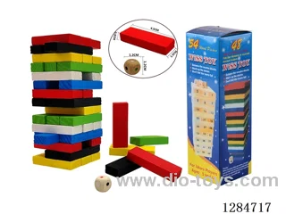 Wooden 48PCS Color Stacking Game - 4.5